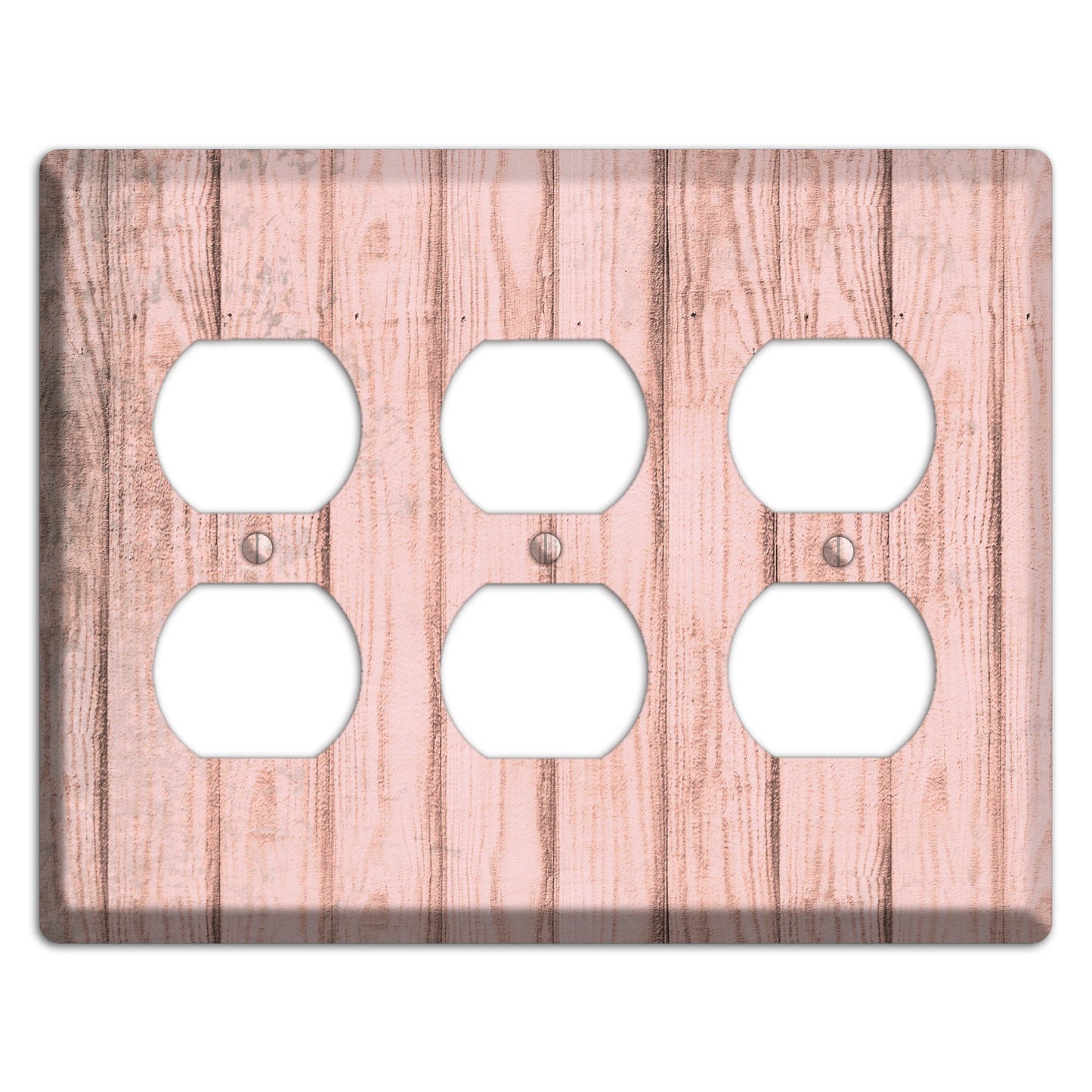 Beauty Bush Weathered Wood 3 Duplex Wallplate