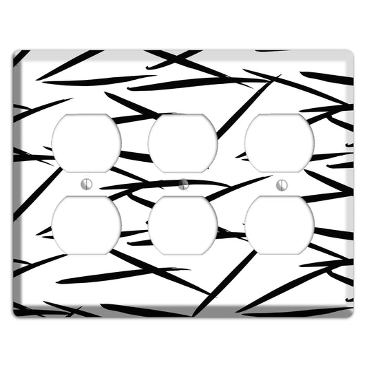 Ink Brushstrokes 3 3 Duplex Wallplate