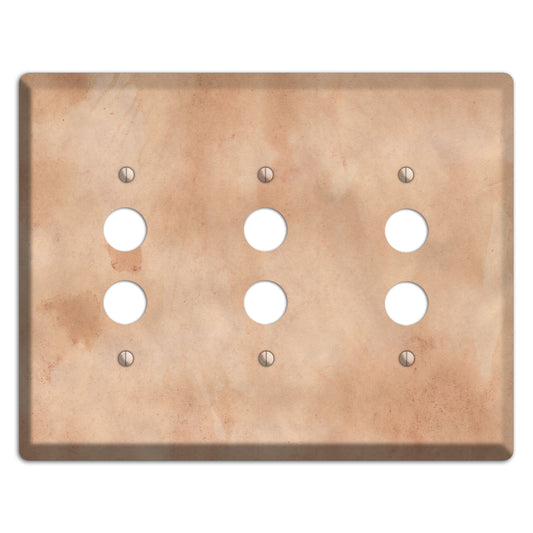 Aged Paper 4 3 Pushbutton Wallplate