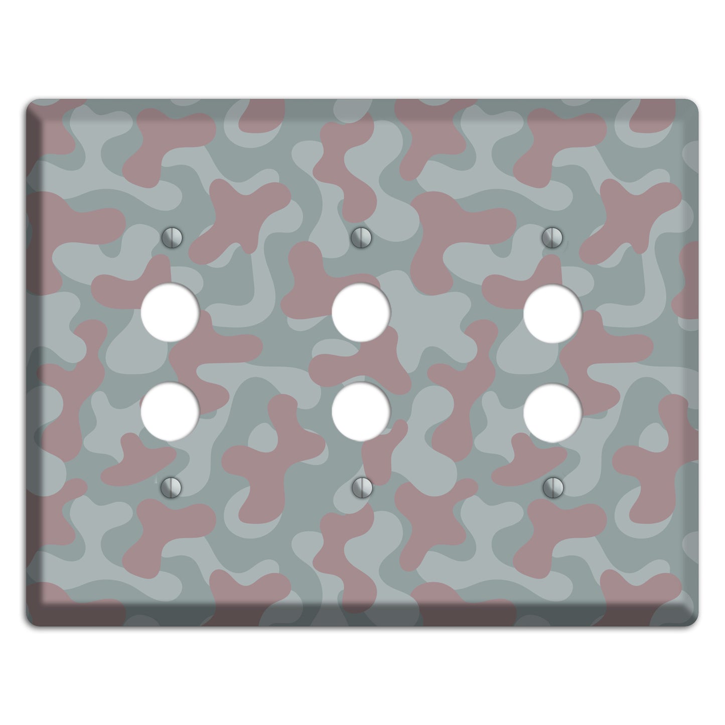 Afghanistan Blotch 1 Camo 3 Pushbutton Wallplate