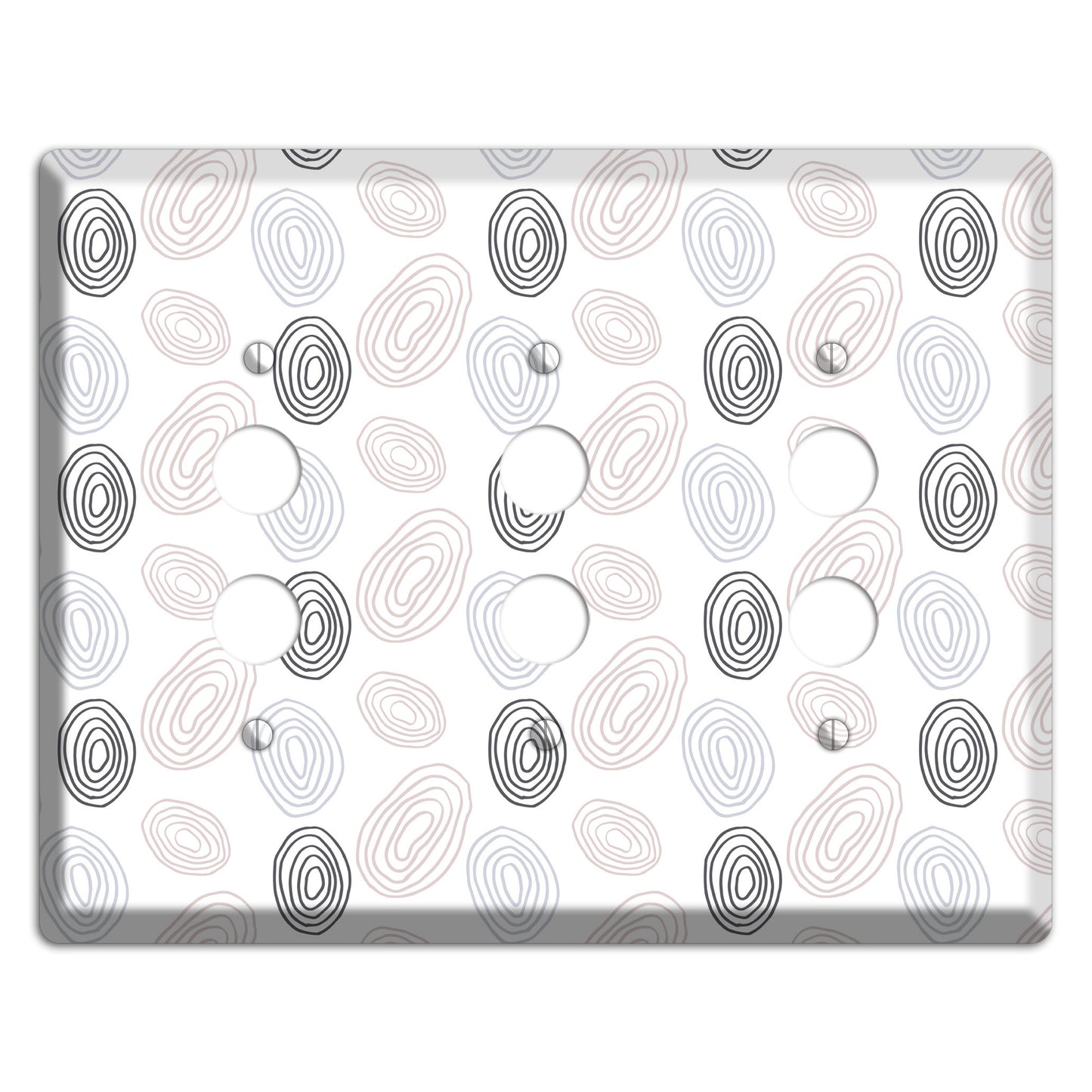 Abstract 4 3 Pushbutton Wallplate