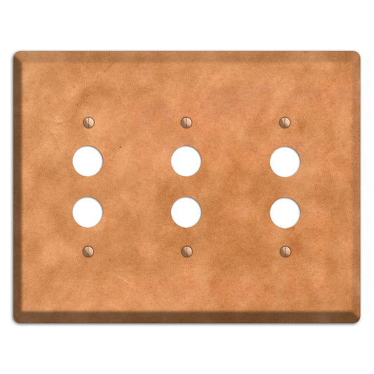 Aged Paper 8 3 Pushbutton Wallplate