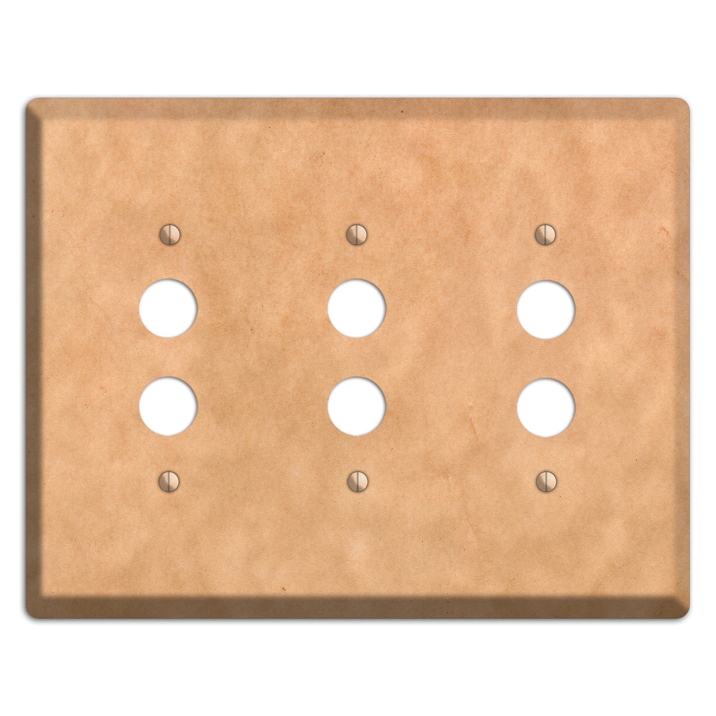 Aged Paper 10 3 Pushbutton Wallplate