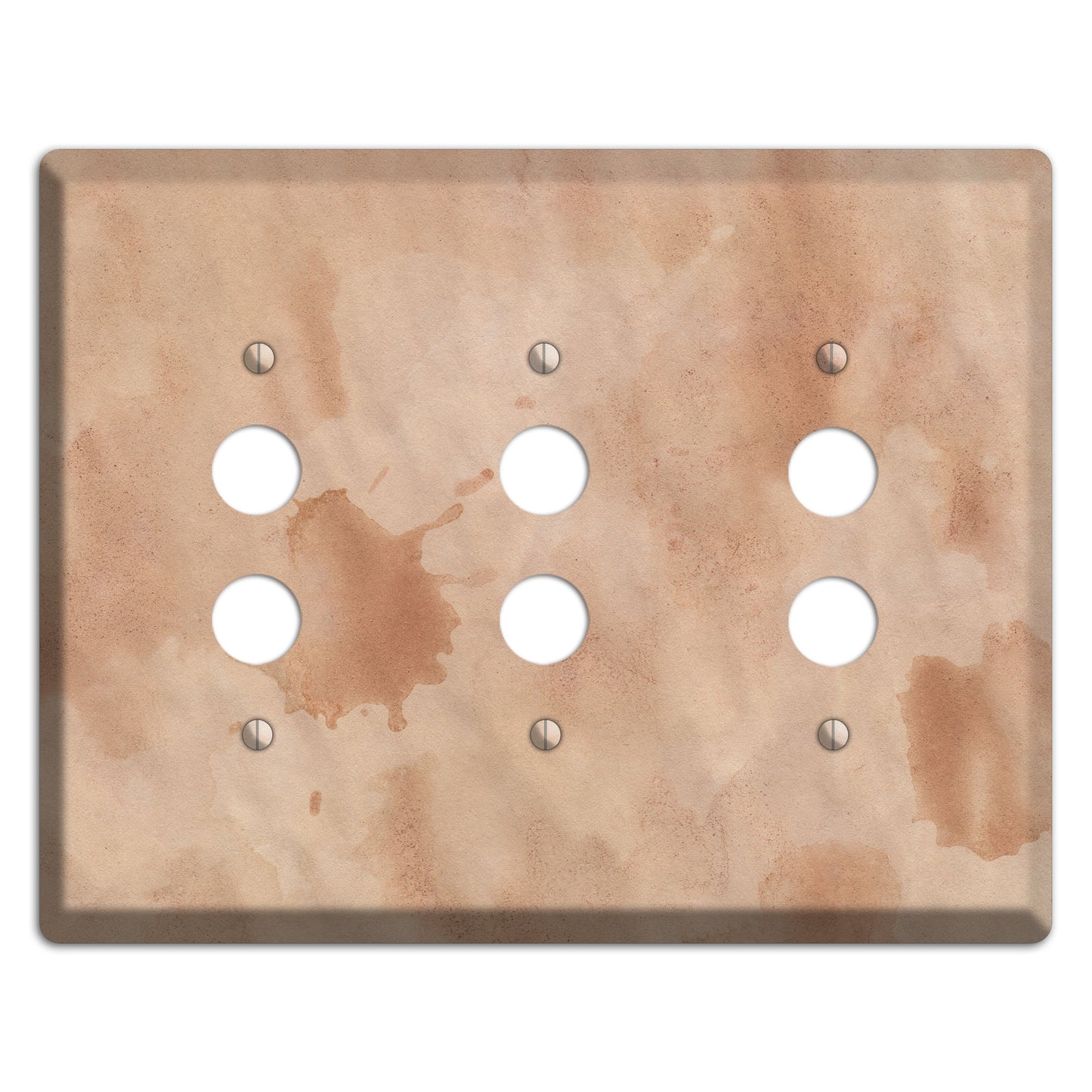 Aged Paper 2 3 Pushbutton Wallplate