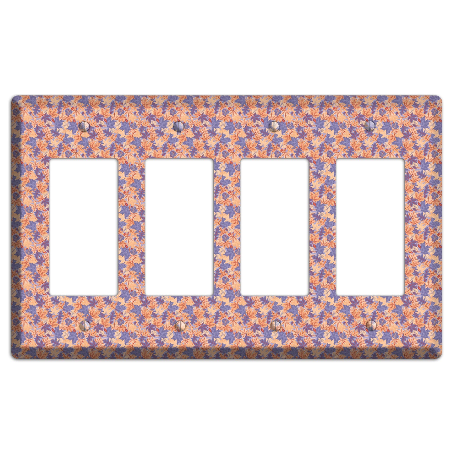 Autumn Leaves Overlay 4 Rocker Wallplate