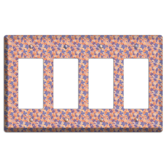 Autumn Leaves Overlay 4 Rocker Wallplate