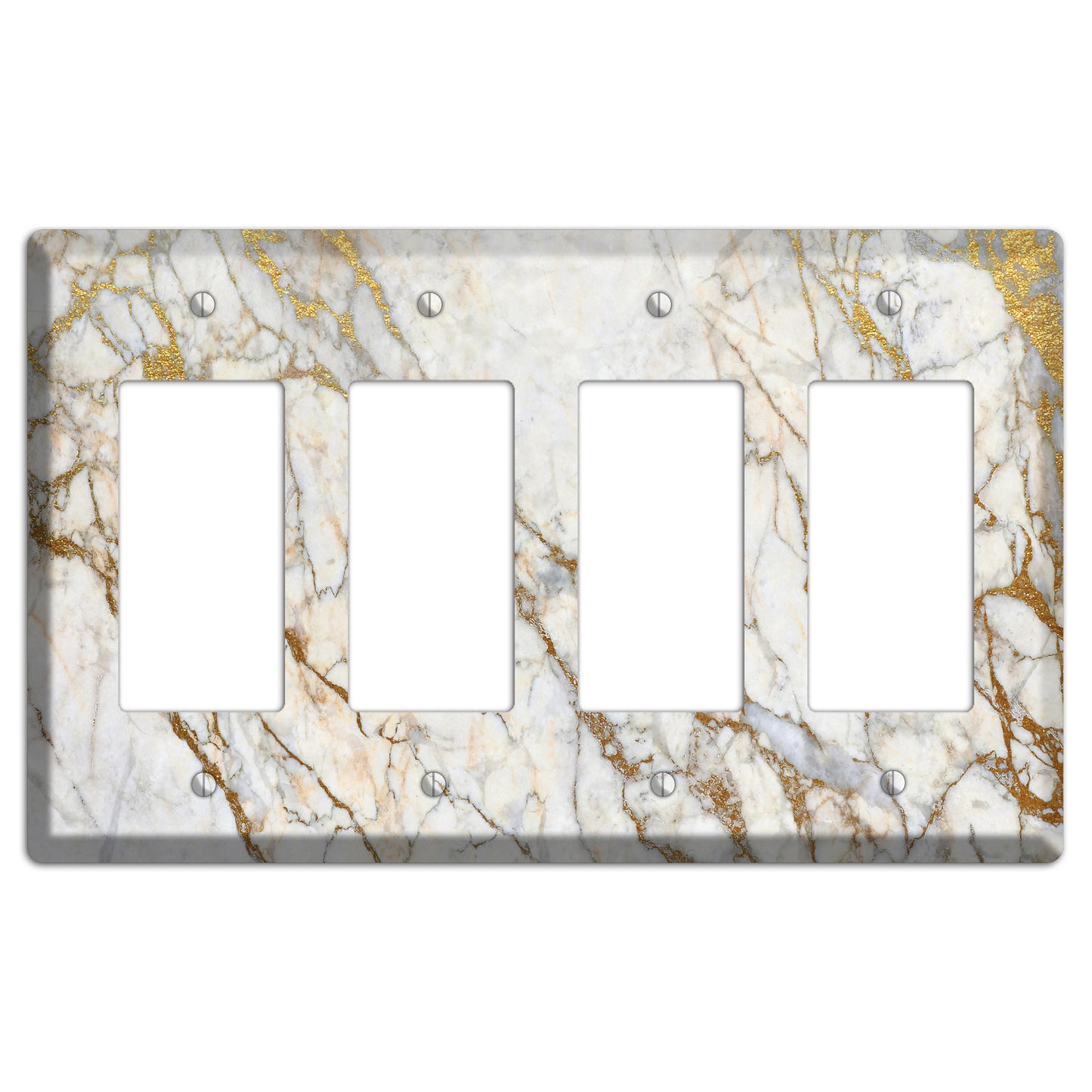 Marigold Marble 4 Rocker Wallplate