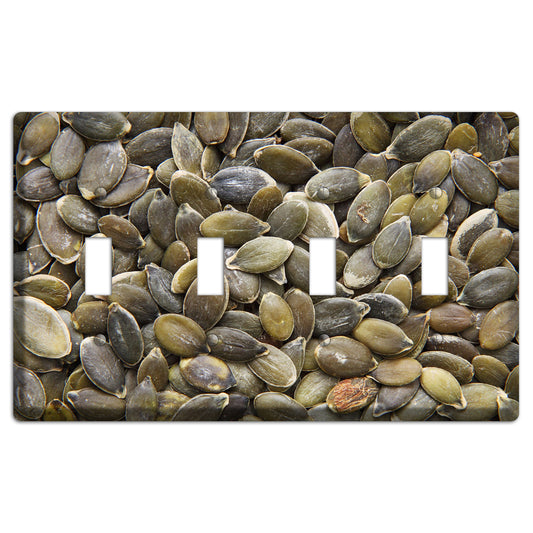 Sunflowers Seeds 4 Toggle Wallplate