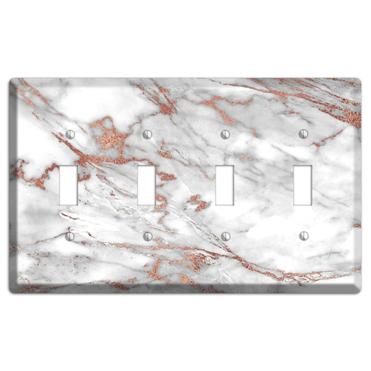 Sanguine Brown Marble 7 4 Toggle Wallplate