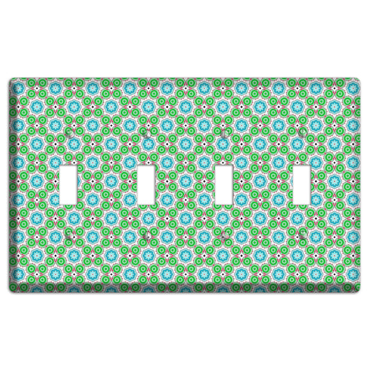 Green Foulard 5 4 Toggle Wallplate