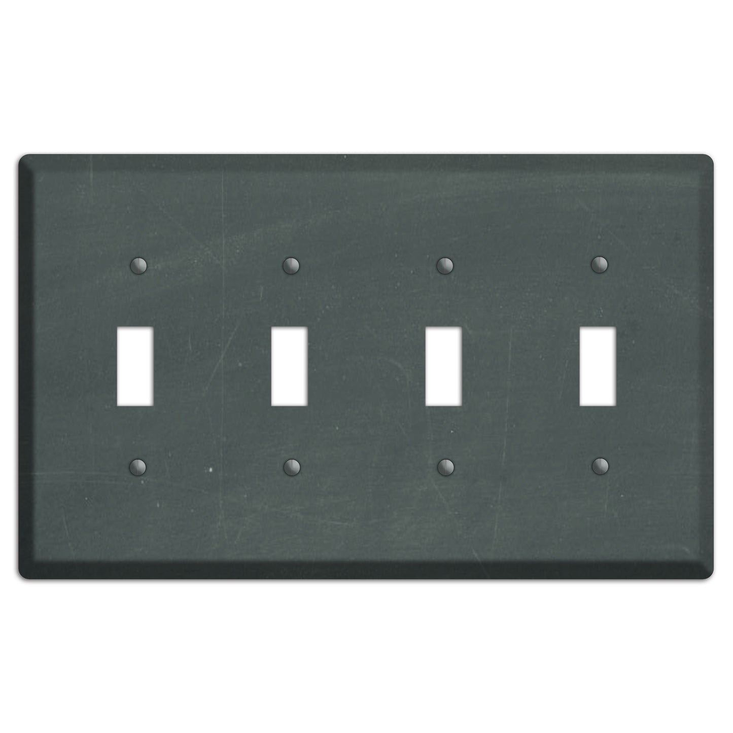 Chalk Dark Grey 4 Toggle Wallplate