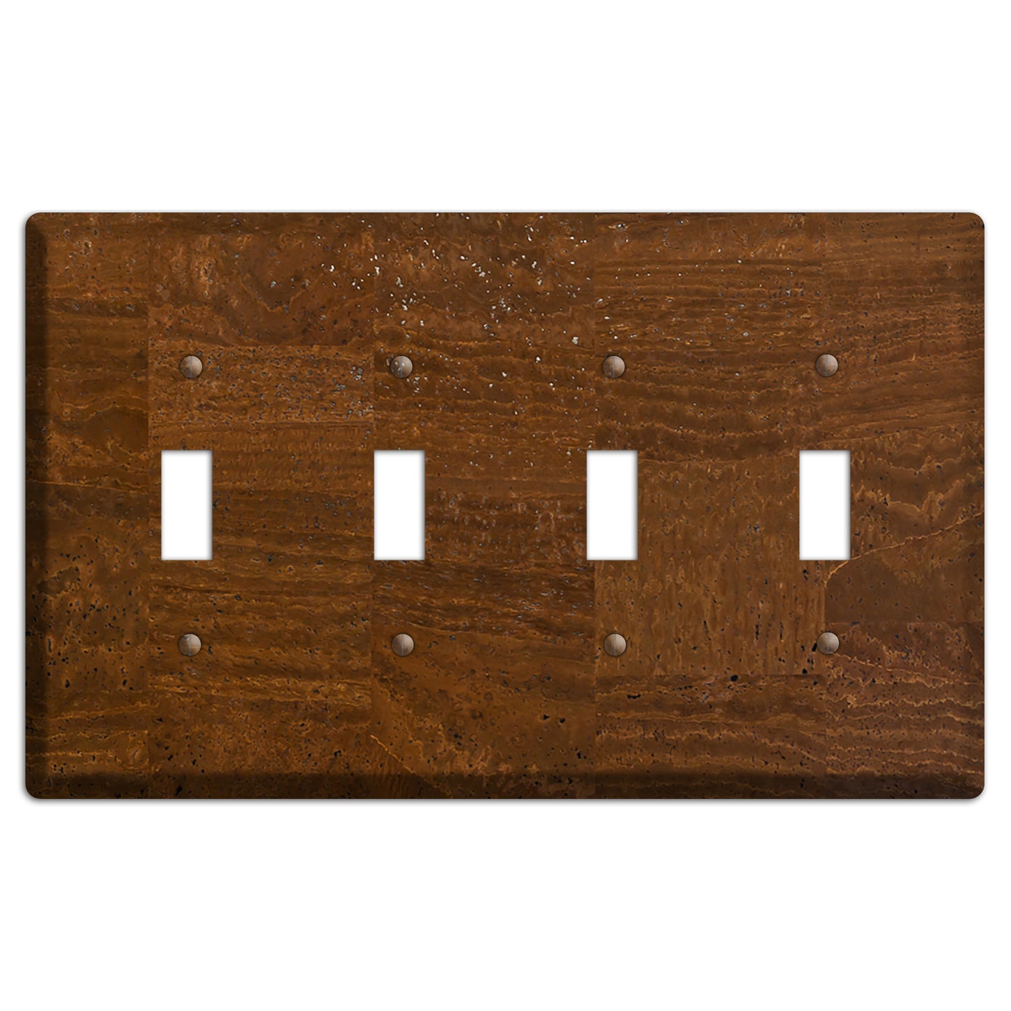 Milk Chocolate Cork 4 Toggle Wallplate