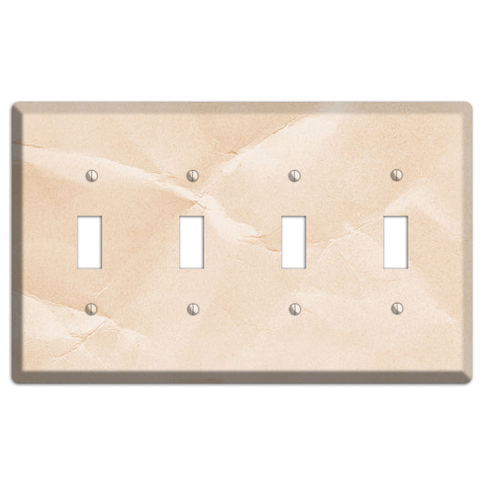 Almond Neutral Texture 4 Toggle Wallplate