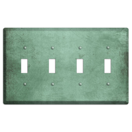 Bay Leaf Vintage Grunge 4 Toggle Wallplate