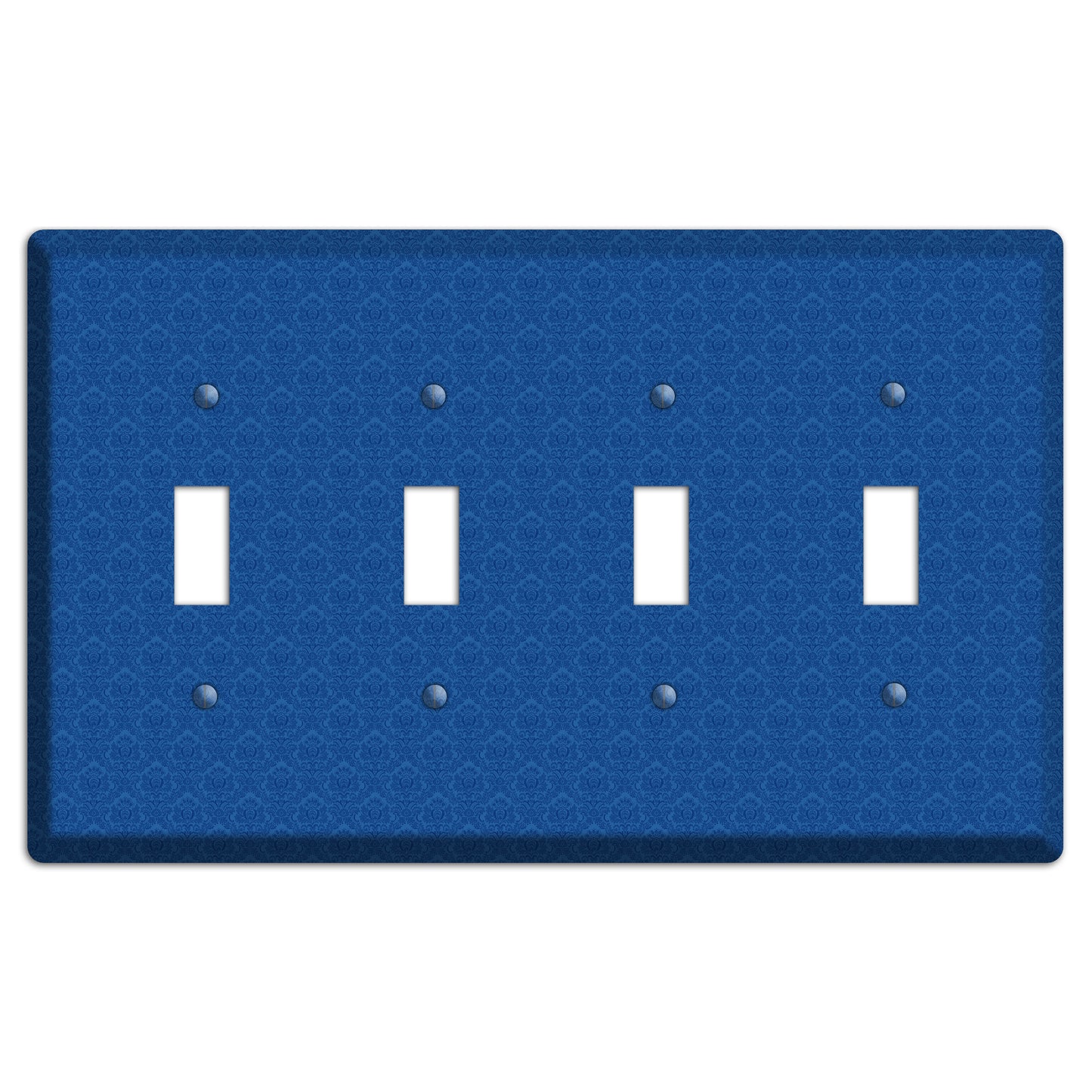 Blue Cartouche 4 Toggle Wallplate