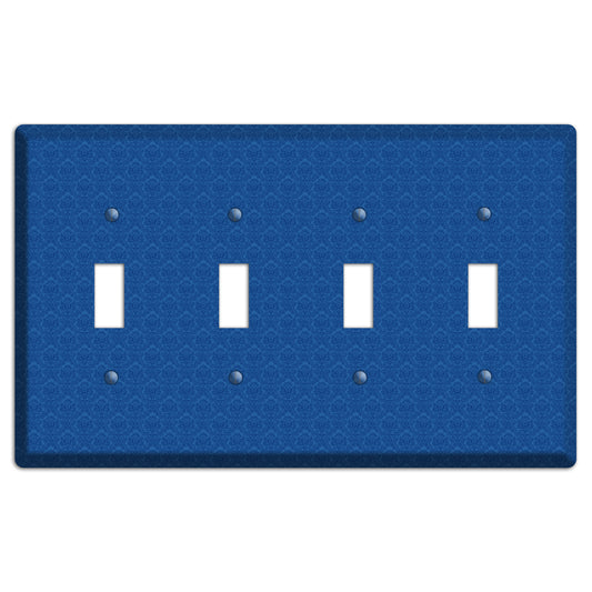 Blue Cartouche 4 Toggle Wallplate