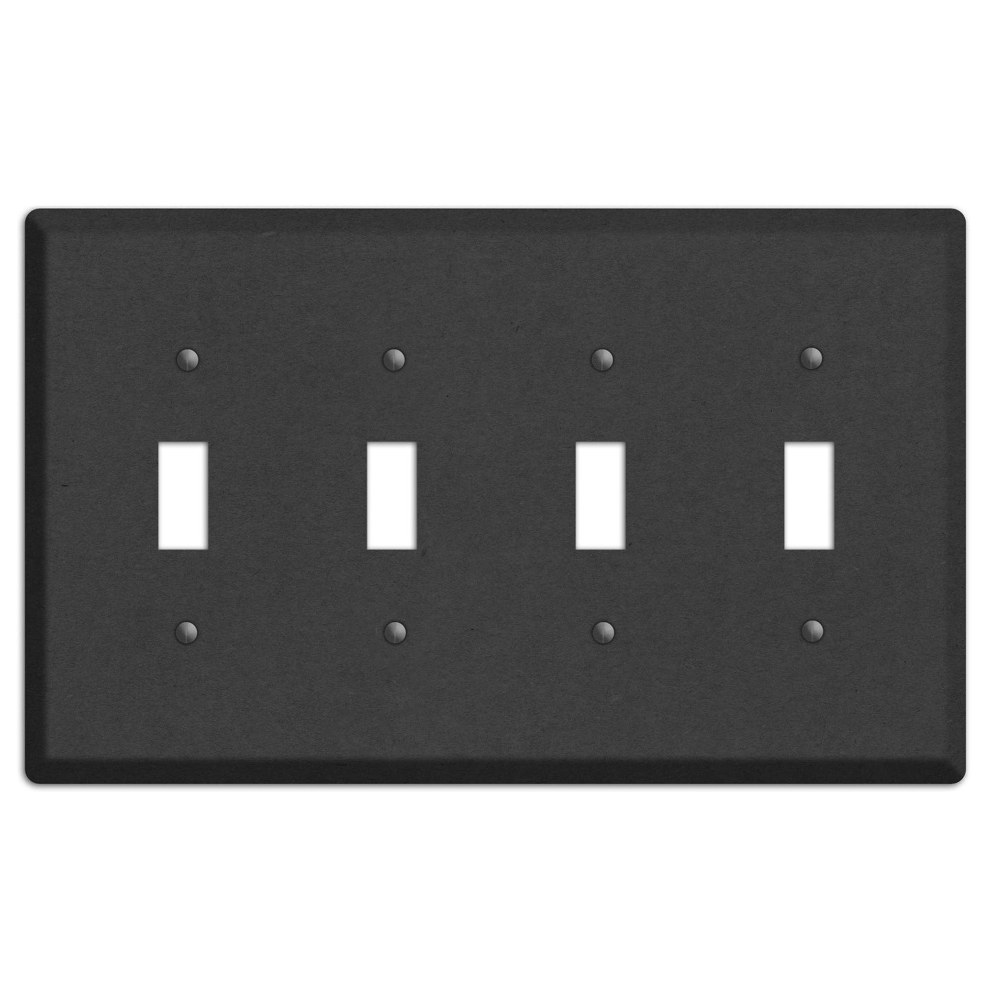 Charcoal Kraft 4 Toggle Wallplate