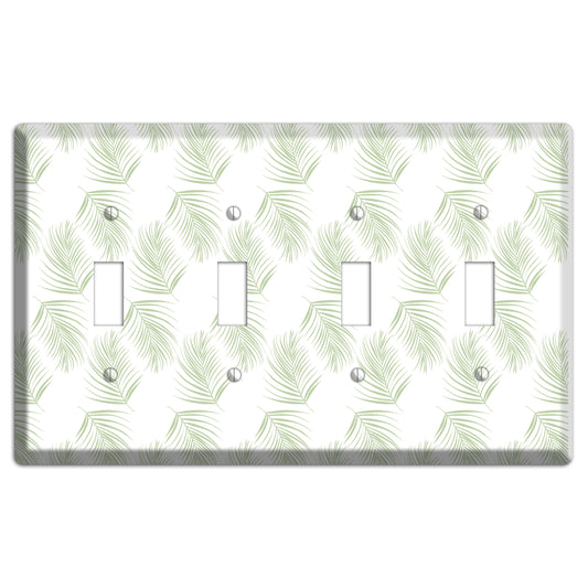 Leaves Style GG 4 Toggle Wallplate