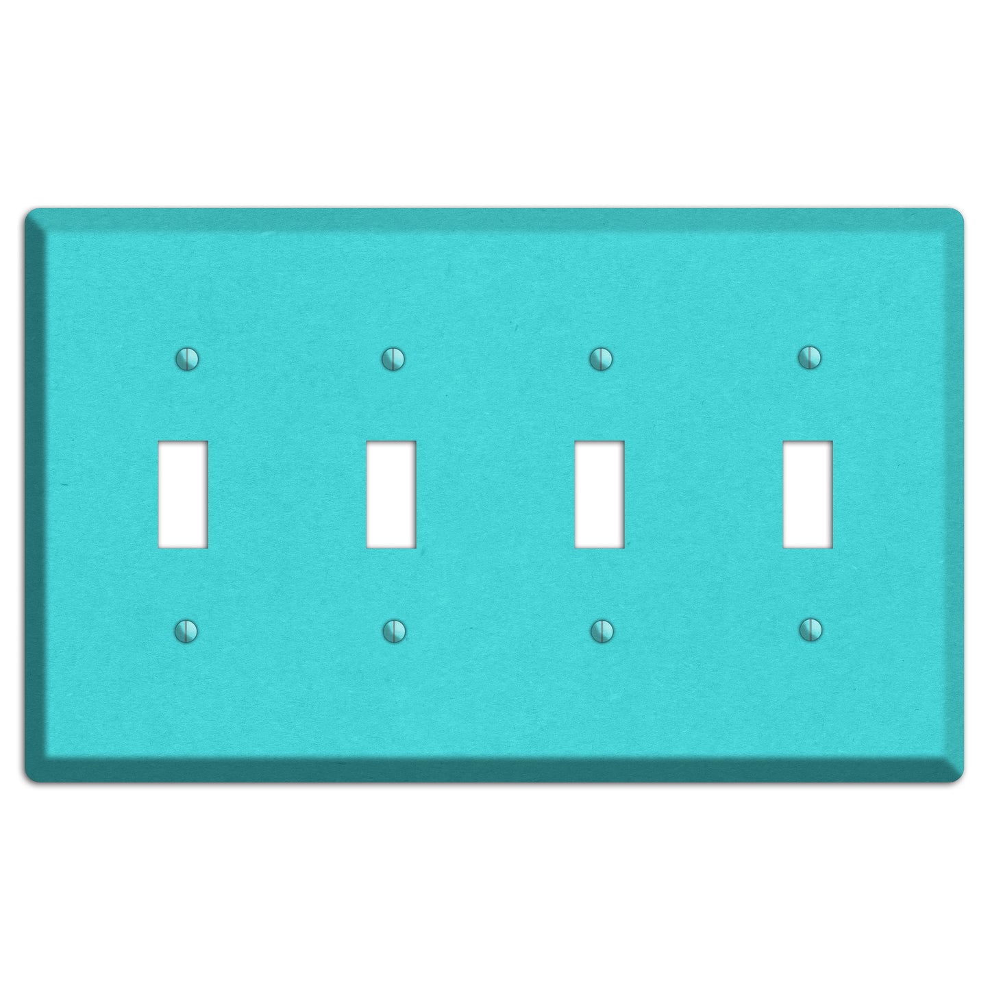 Turquoise Kraft 4 Toggle Wallplate