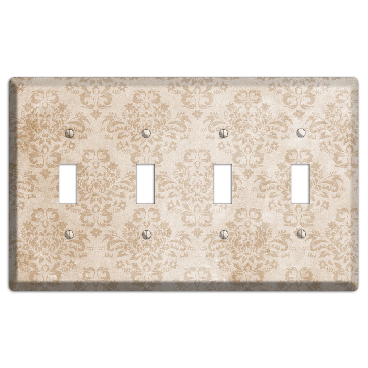 Bizarre Neutral Texture 4 Toggle Wallplate