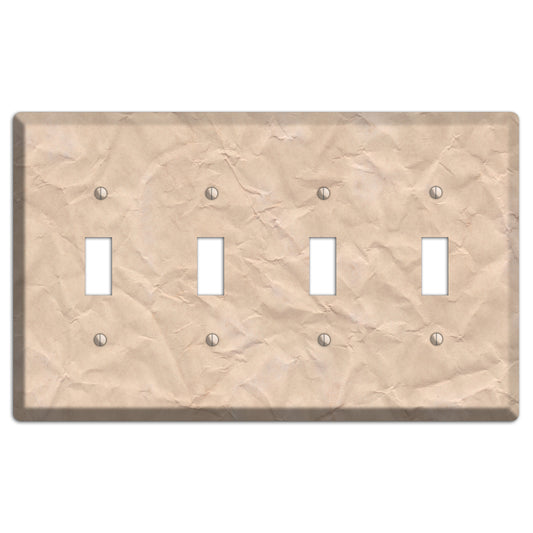 Aged Paper 5 4 Toggle Wallplate