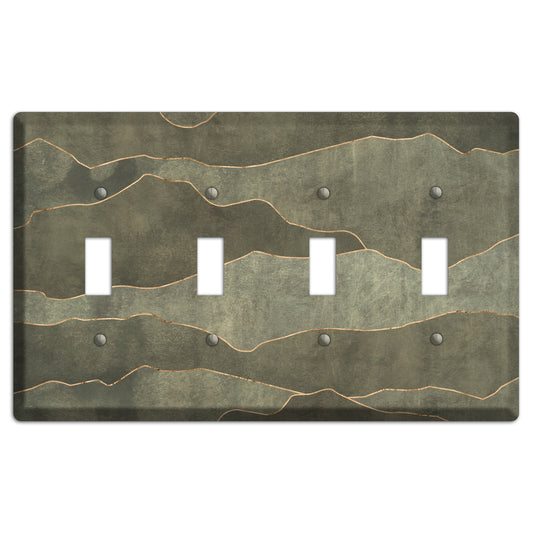 Jade Mountain Range 4 Toggle Wallplate