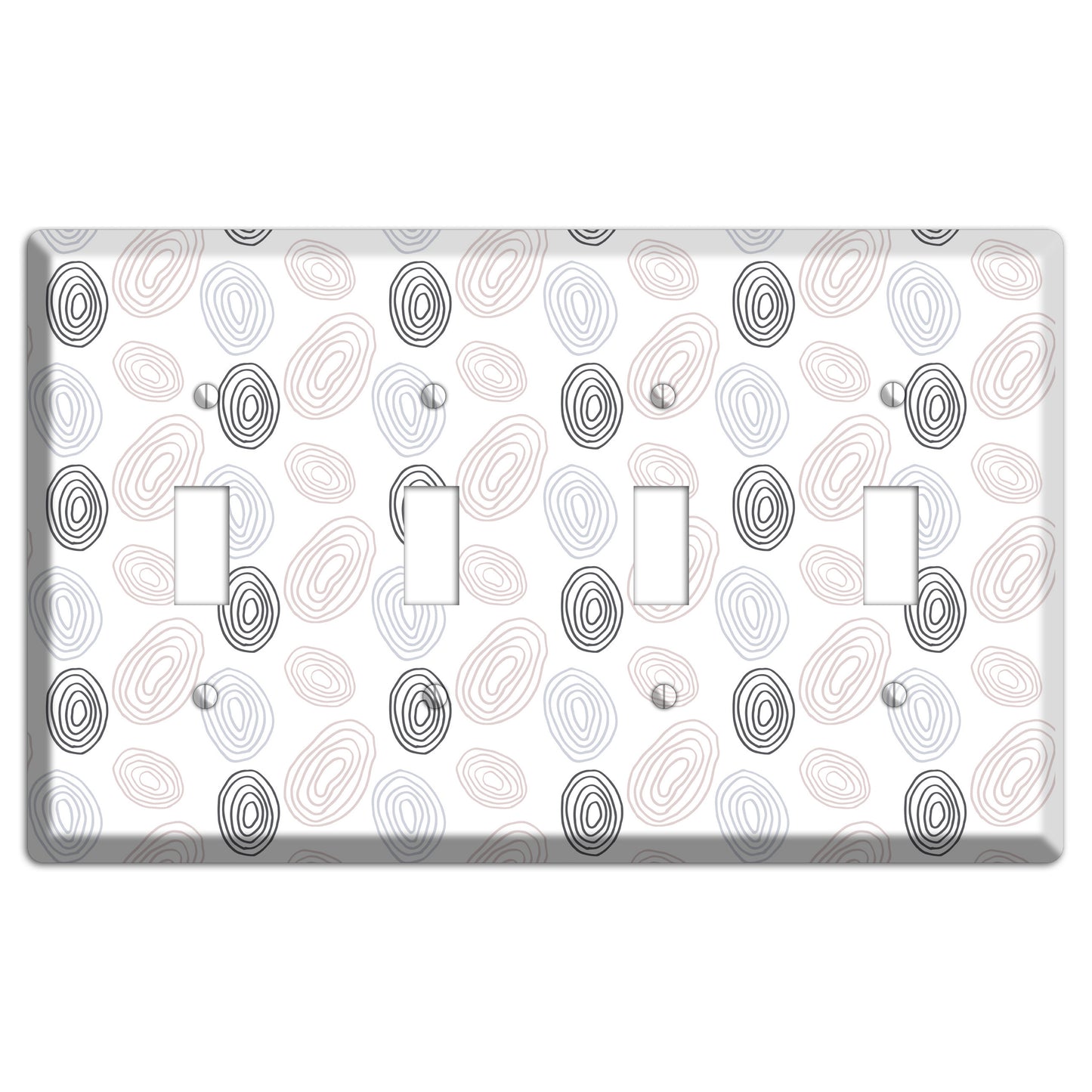 Abstract 4 4 Toggle Wallplate