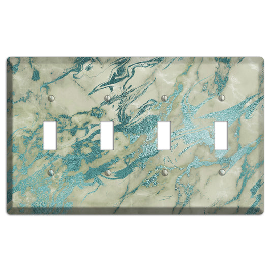 Locust Marble 4 Toggle Wallplate