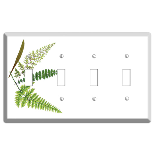 Ferns 4 Toggle Wallplate