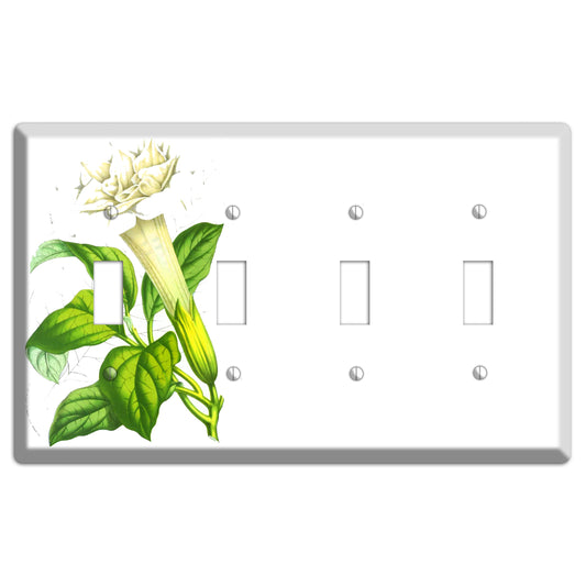 Datura Fastuosa 4 Toggle Wallplate