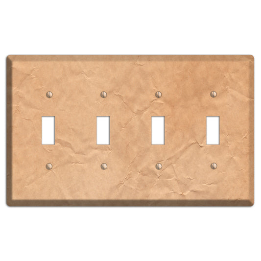 Aged Paper 6 4 Toggle Wallplate