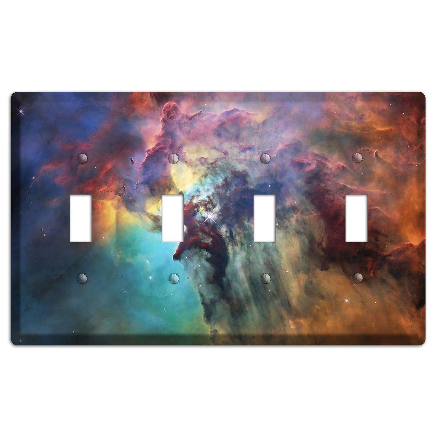 Lagoon Nebula 4 Toggle Wallplate