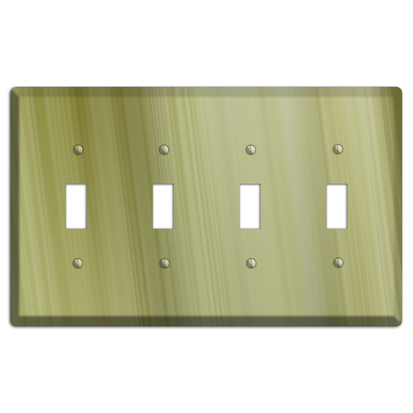 Olive Ray of Light 4 Toggle Wallplate