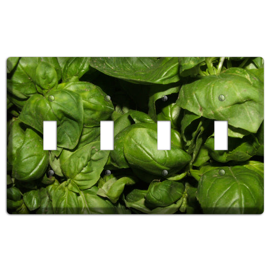 Basil 4 Toggle Wallplate