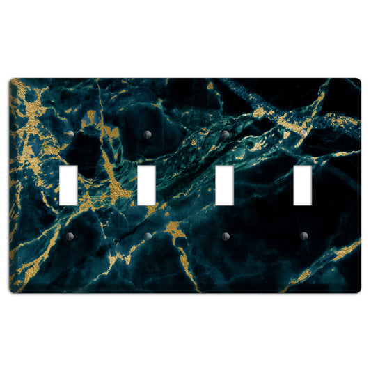 Blumine Marble 4 Toggle Wallplate