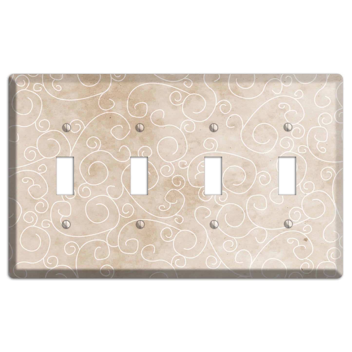 Wafer Neutral Texture 4 Toggle Wallplate