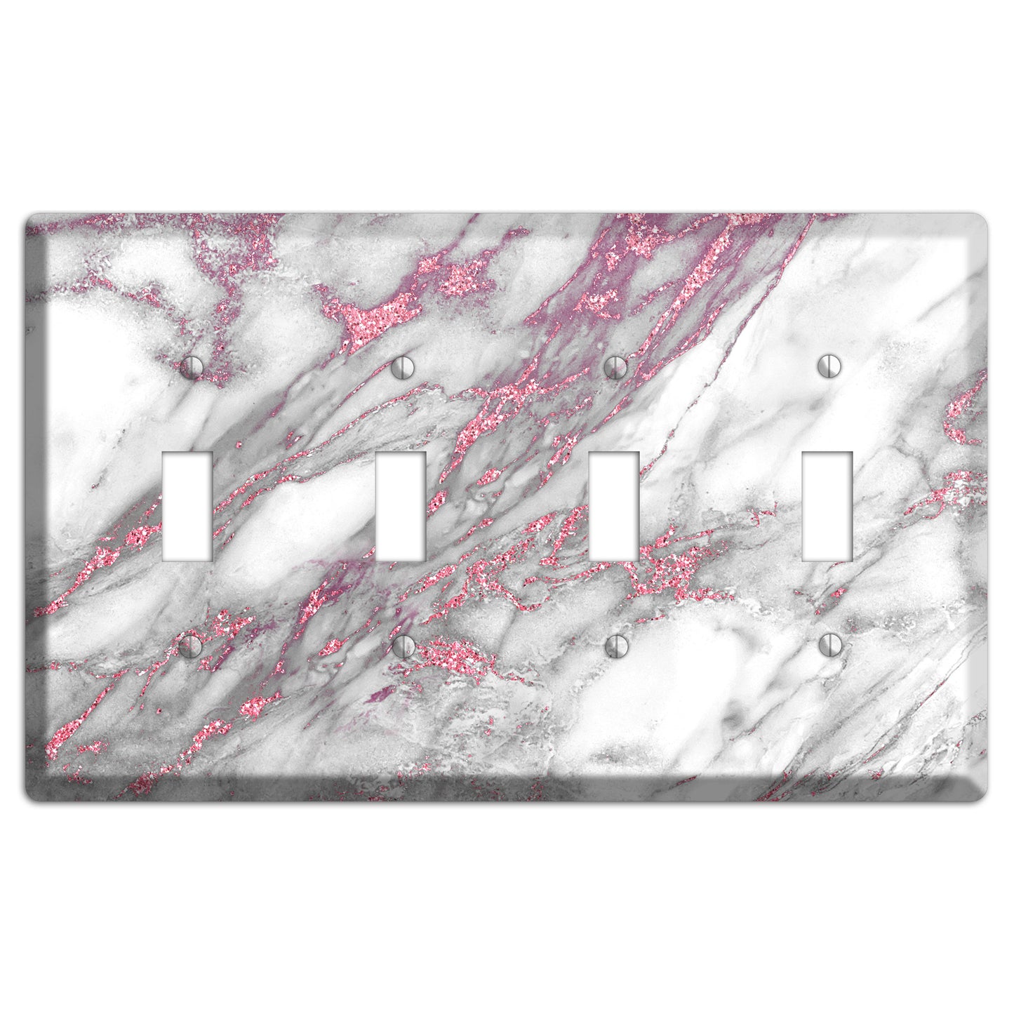 Can Can Marble 4 Toggle Wallplate