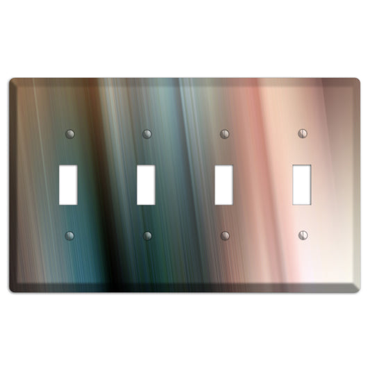 Brown and Blue Ray of Light 4 Toggle Wallplate