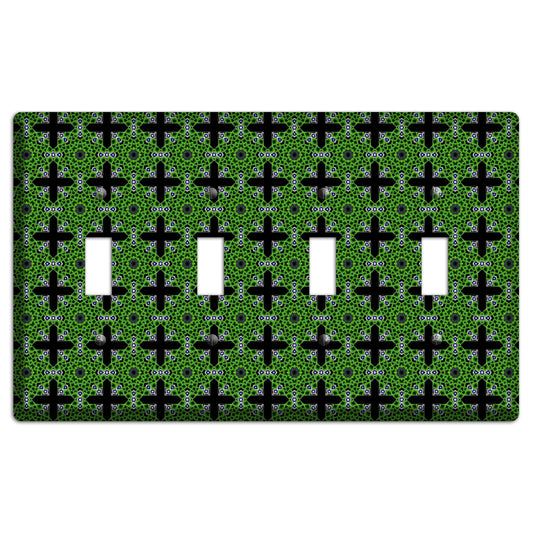 Green Foulard 3 4 Toggle Wallplate