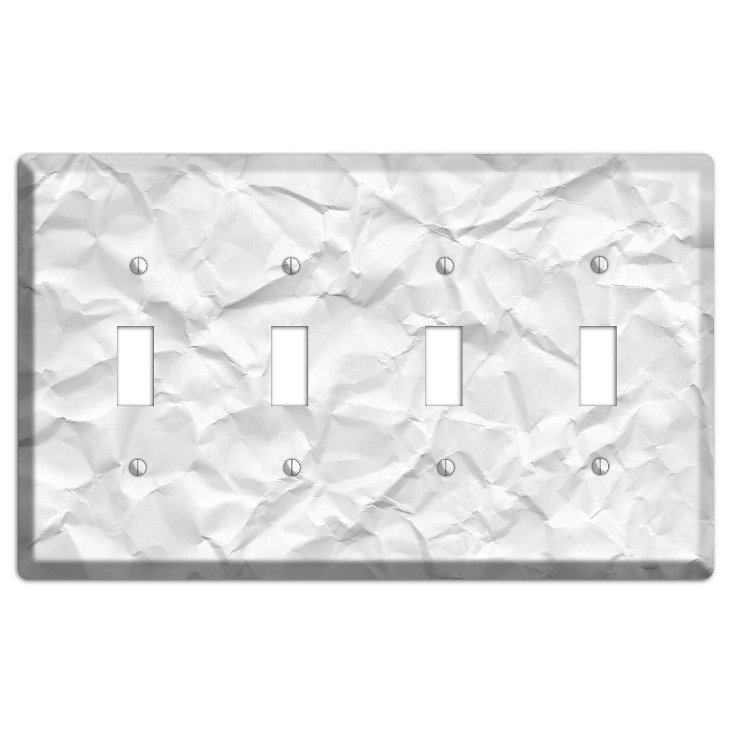 Alto Crinkled Paper 4 Toggle Wallplate