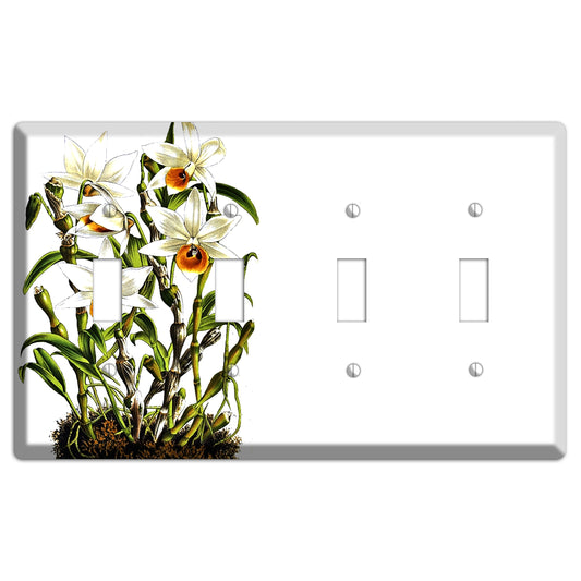 Dendrobium 4 Toggle Wallplate