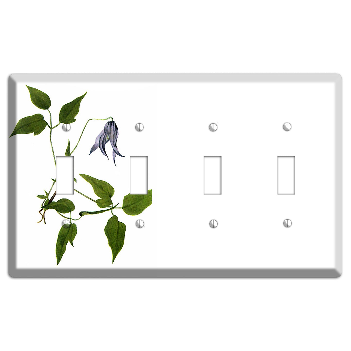 Clematis Columbiana 4 Toggle Wallplate