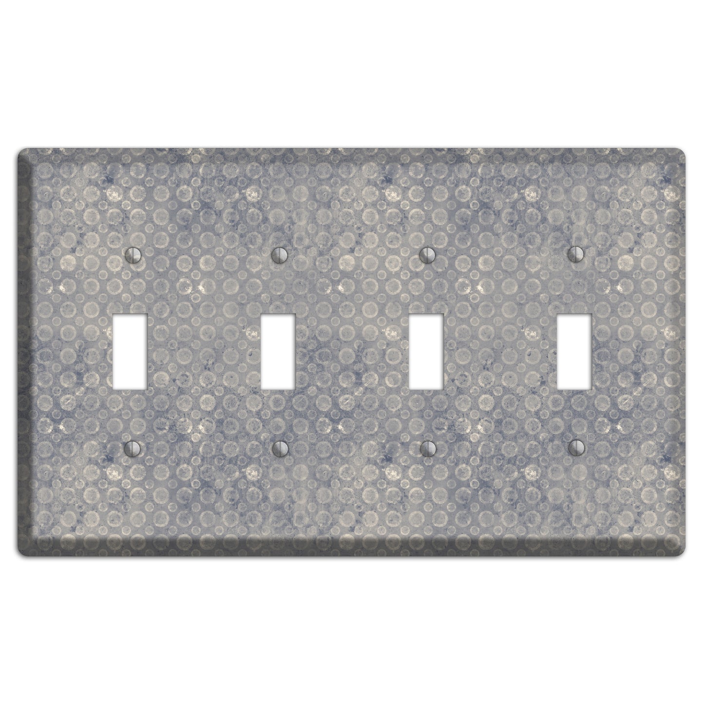 Grey Circles 4 Toggle Wallplate