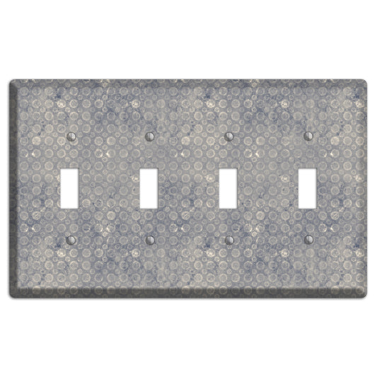 Grey Circles 4 Toggle Wallplate