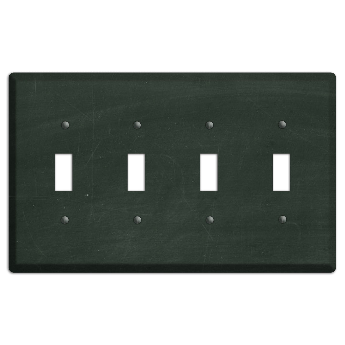 Chalk Black 4 Toggle Wallplate