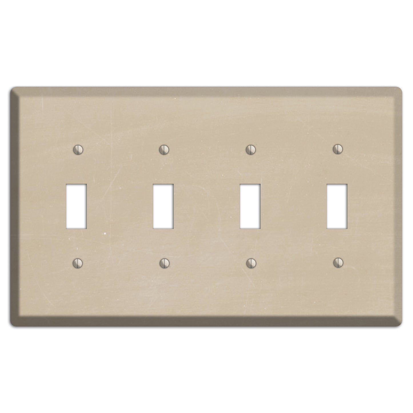 Chalk Tan 4 Toggle Wallplate