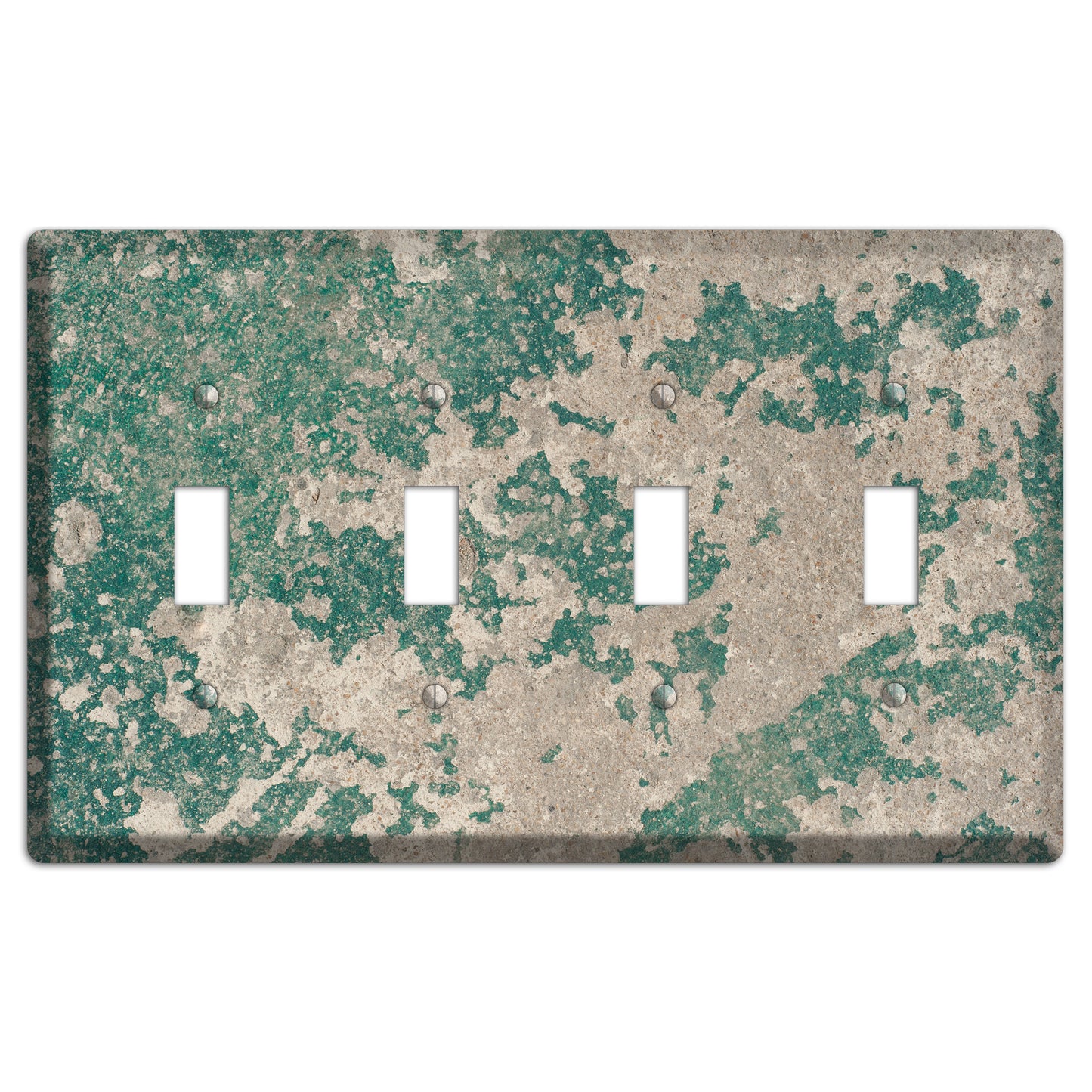 Verde Concrete 4 Toggle Wallplate