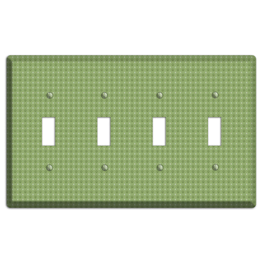 Green Paw Prints 4 Toggle Wallplate