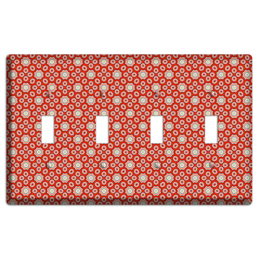 Red Foulard 3 4 Toggle Wallplate