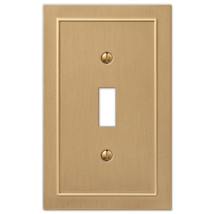 Bethany Brushed Bronze Cast Cover Plates – Wallplates.com